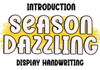 Season Dazzling Font - Featured Image