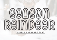 Season Reindeer Font - Featured Image