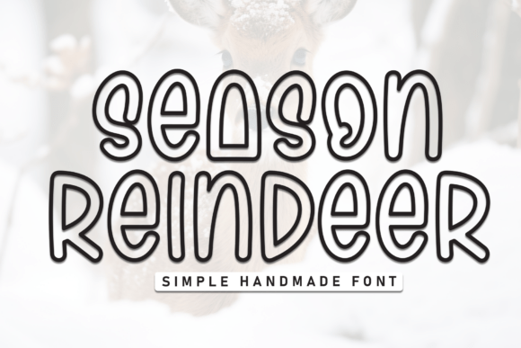 Season Reindeer Font - Featured Image