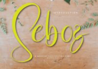 Seboz Script Font - Featured Image