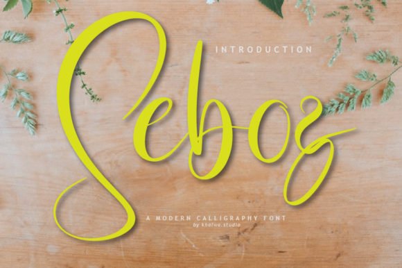 Seboz Script Font - Featured Image