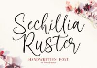 Sechillia Ruster Font - Featured Image