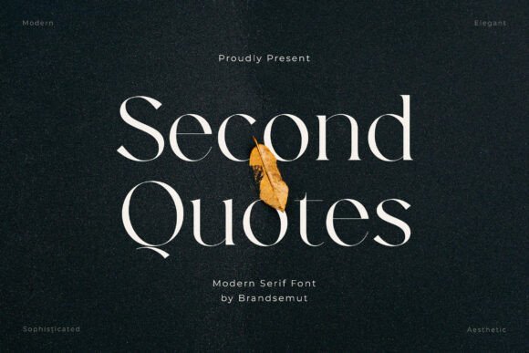 Second Quotes Font - Featured Image