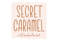 Secret Caramel Font - Featured Image