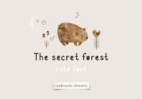 Secret Forest Font - Featured Image