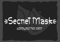 Secret Mask Font - Featured Image
