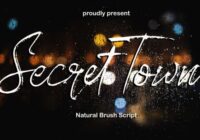 Secret Town Font - Featured Image