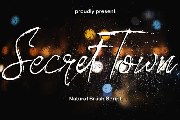 Secret Town Font - Featured Image