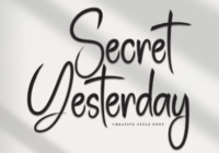 Secret Yesterday Font - Featured Image