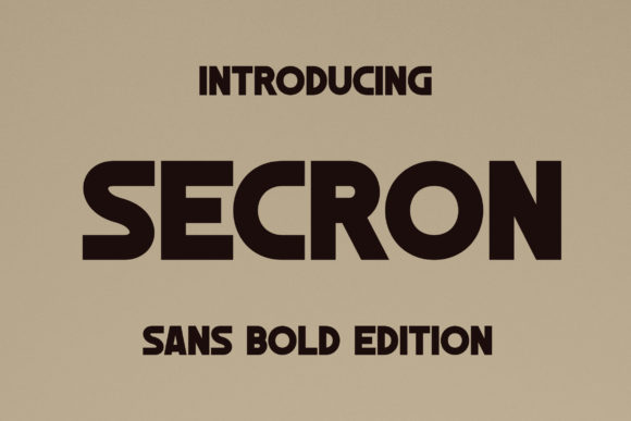 Secron Font - Featured Image