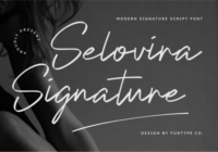 Selovina Signature Font - Featured Image