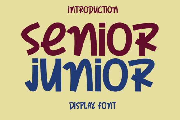 Senior Junior Font - Featured Image