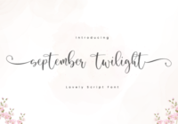 September Twilight Font - Featured Image