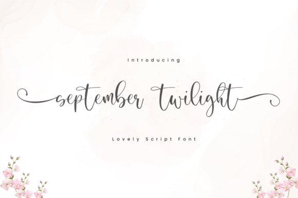 September Twilight Font - Featured Image