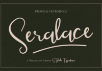 Seralace Font - Featured Image