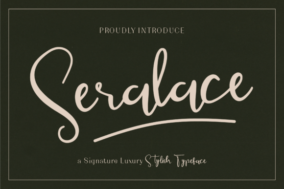 Seralace Font - Featured Image