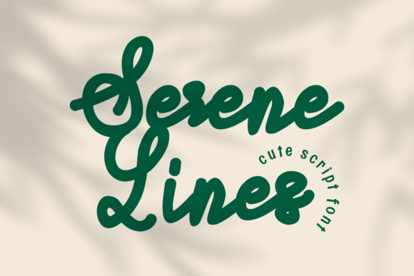 Serene Lines Font - Featured Image