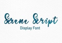 Serene Script Font - Featured Image
