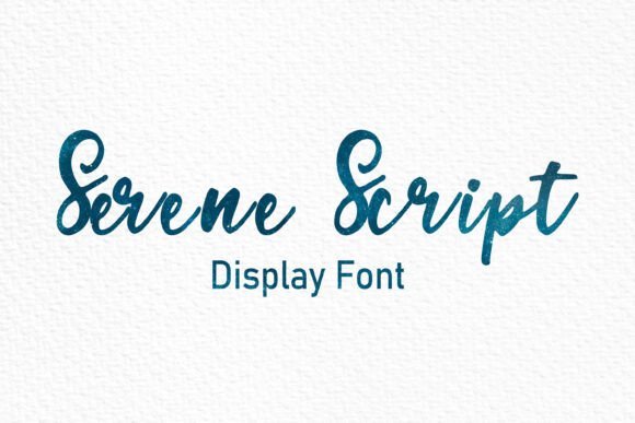 Serene Script Font - Featured Image
