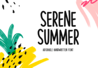 Serene Summer Font - Featured Image