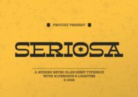Seriosa Font - Featured Image