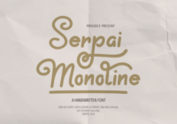 Serpai Monoline Font - Featured Image