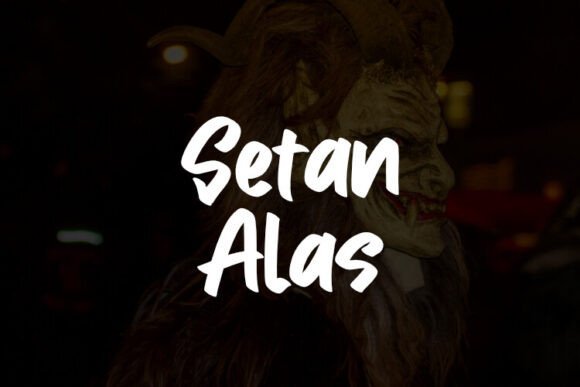 Setan Alas Font - Featured Image