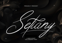 Setiany Font - Featured Image