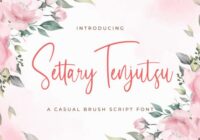 Settary Tenjutsu Font - Featured Image