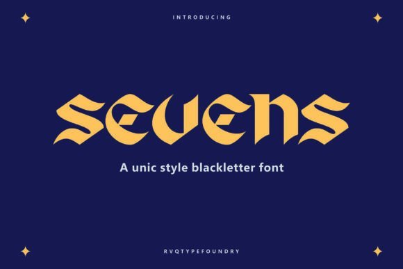 Sevens Font - Featured Image