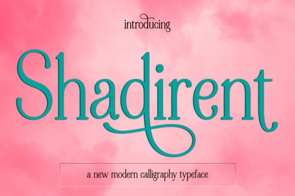 Shadirent Font - Featured Image