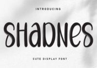 Shadnes Font - Featured Image
