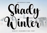 Shady Winter Font - Featured Image