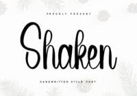 Shaken Font - Featured Image