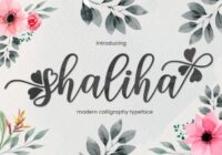 Shaliha Script Font - Featured Image