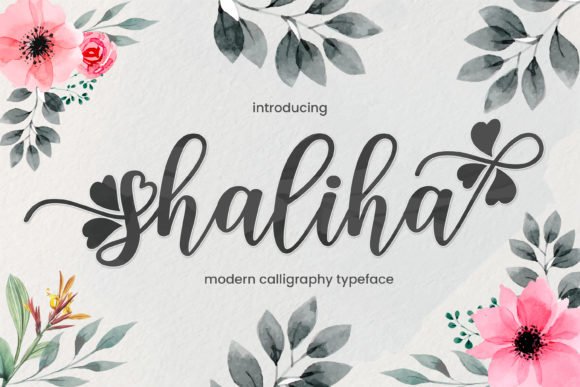 Shaliha Script Font - Featured Image