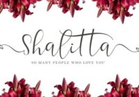 Shalitta Font - Featured Image