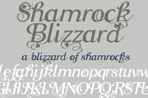 Shamrock Blizzard Font - Featured Image