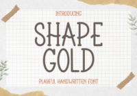 Shape Gold Font - Featured Image