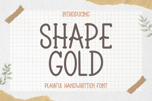 Shape Gold Font - Featured Image