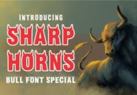 Sharp Horns Font - Featured Image