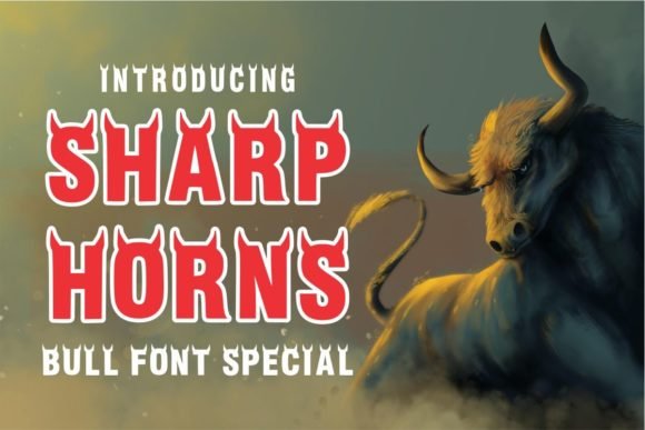 Sharp Horns Font - Featured Image