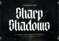 Sharp Shadow Font - Featured Image