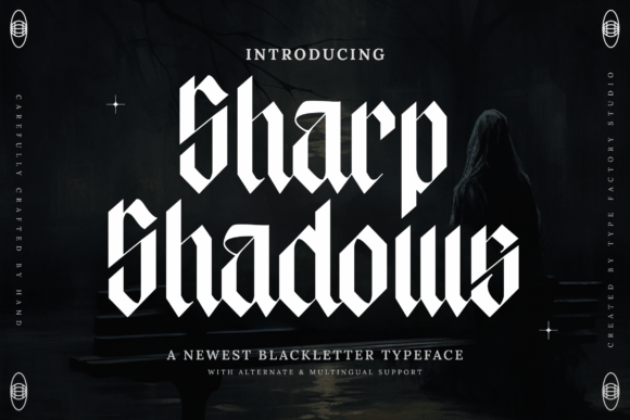 Sharp Shadow Font - Featured Image