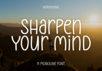 Sharpen Your Mind Font - Featured Image