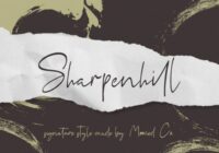 Sharpenhill Font - Featured Image
