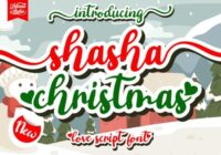Shasha Christmas Font - Featured Image
