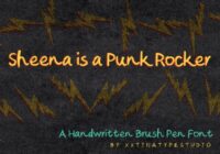 Sheena is a Punk Rocker Font - Featured Image