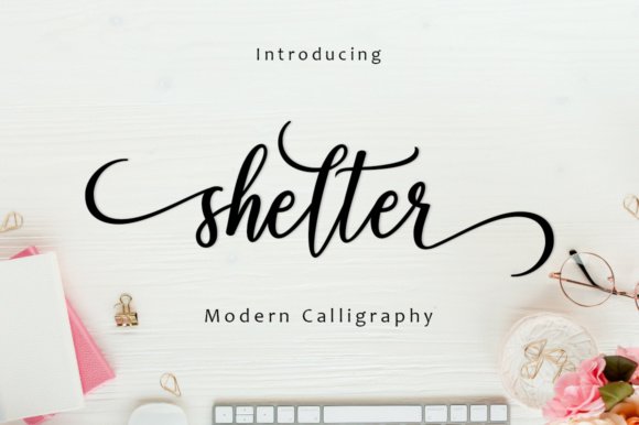 Shelter Script Font - Featured Image