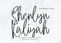 Sherlyn Kaliyah Font - Featured Image